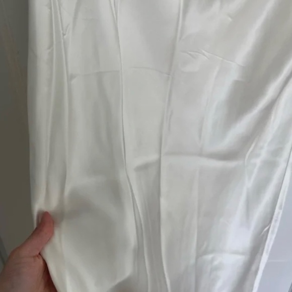 CAMI NYC White Jessica 100% Silk Skirt Sz XL. cottagecore costal grand daughter - Picture 4 of 5